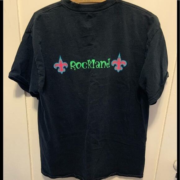 Vintage 90s Wiley and the hairy man play theater neon tee! Super weird! - Picture 2 of 4